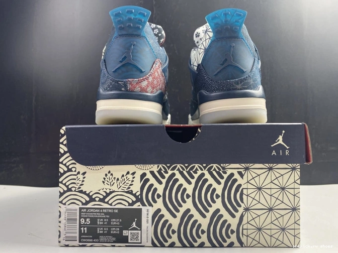 Cheap CW0898-400 Air 4 SE Sashiko Jordan Retro 0809
